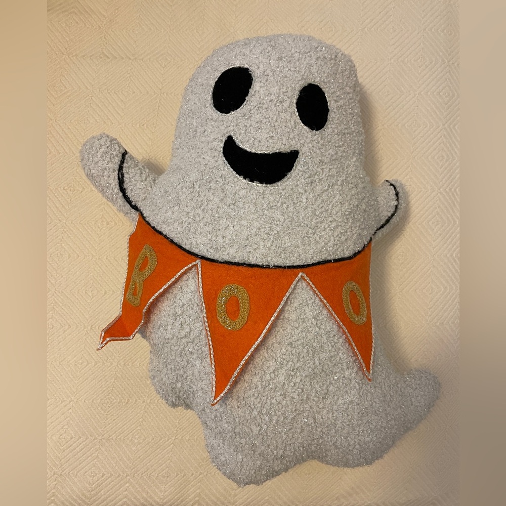 Boo Ghost Halloween Pillow Spooktacular! NWT